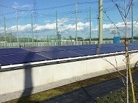 厚木市相川中学校様　防災対応型太陽光発電設備